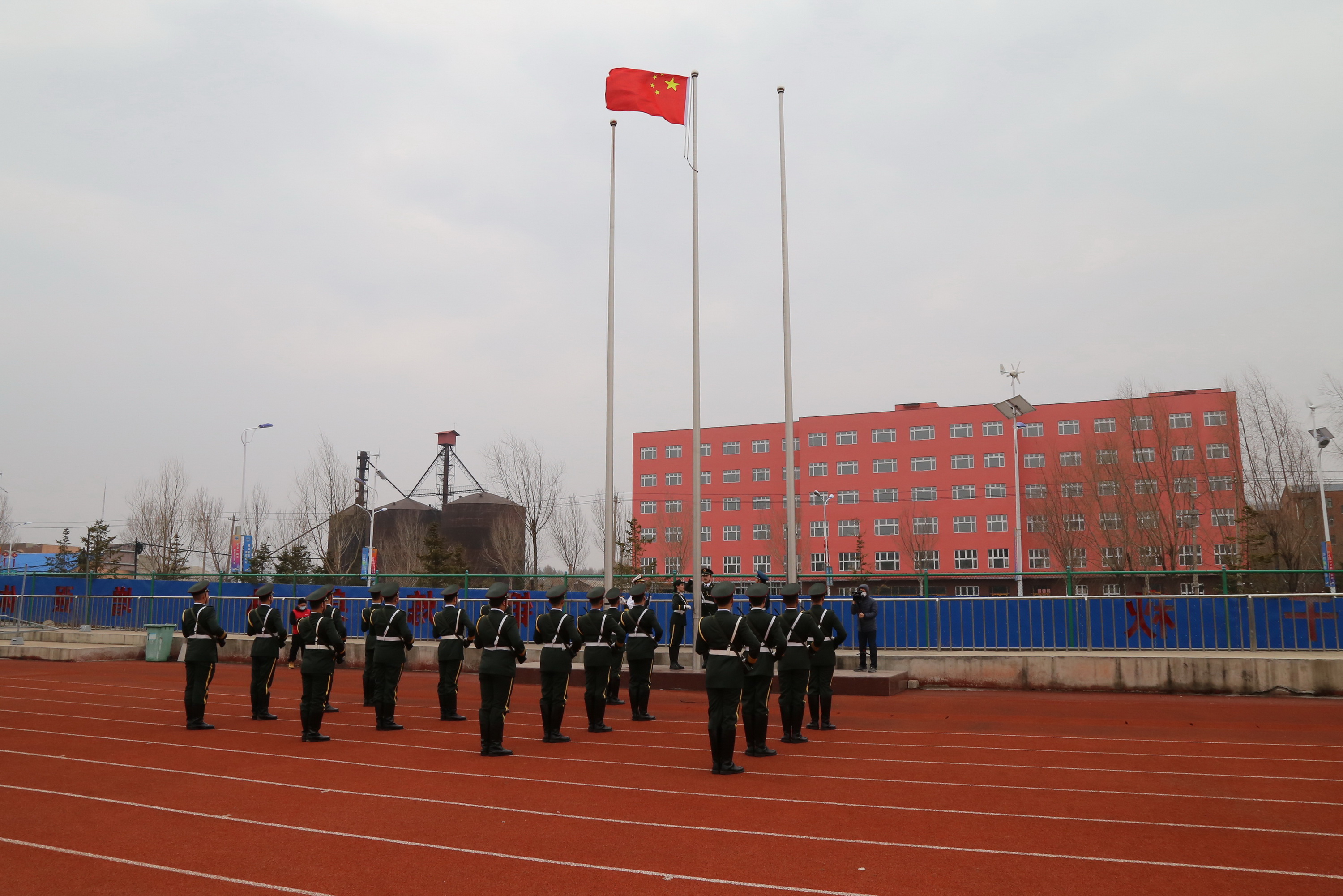 升旗仪式现场